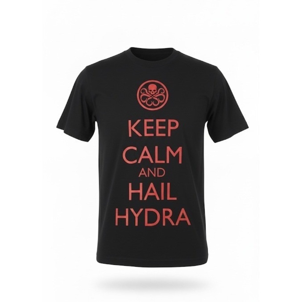 Marvel Comics Keep Calm and Hail Hydra Graphic T-Shirt Black